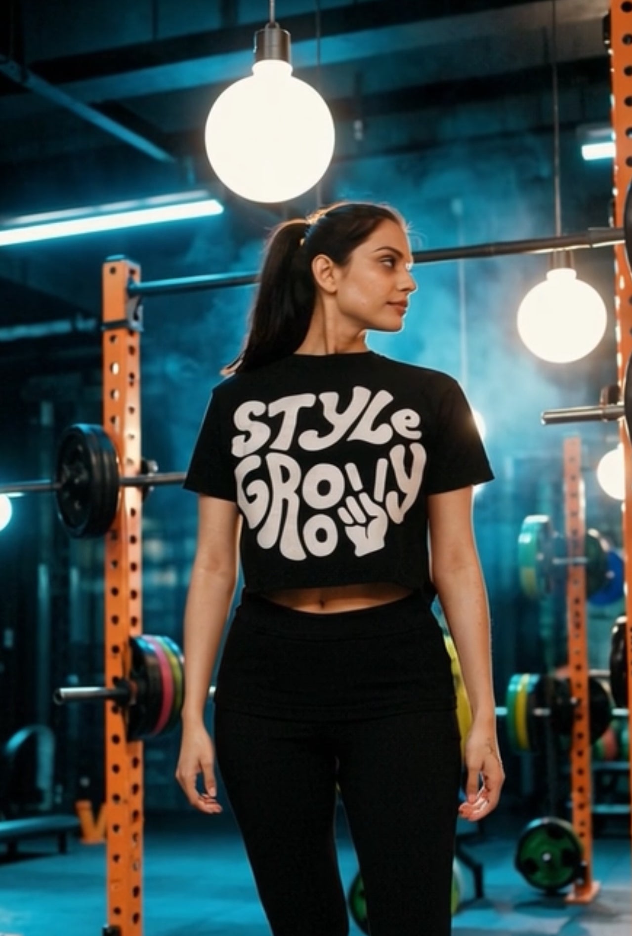 OVERSIZED PREMIUM GYM TEE STYLE GROVY FOR GIRLS