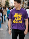 STYLISH JUST KEEP GOING PRINTED TEE FOR BOYS
