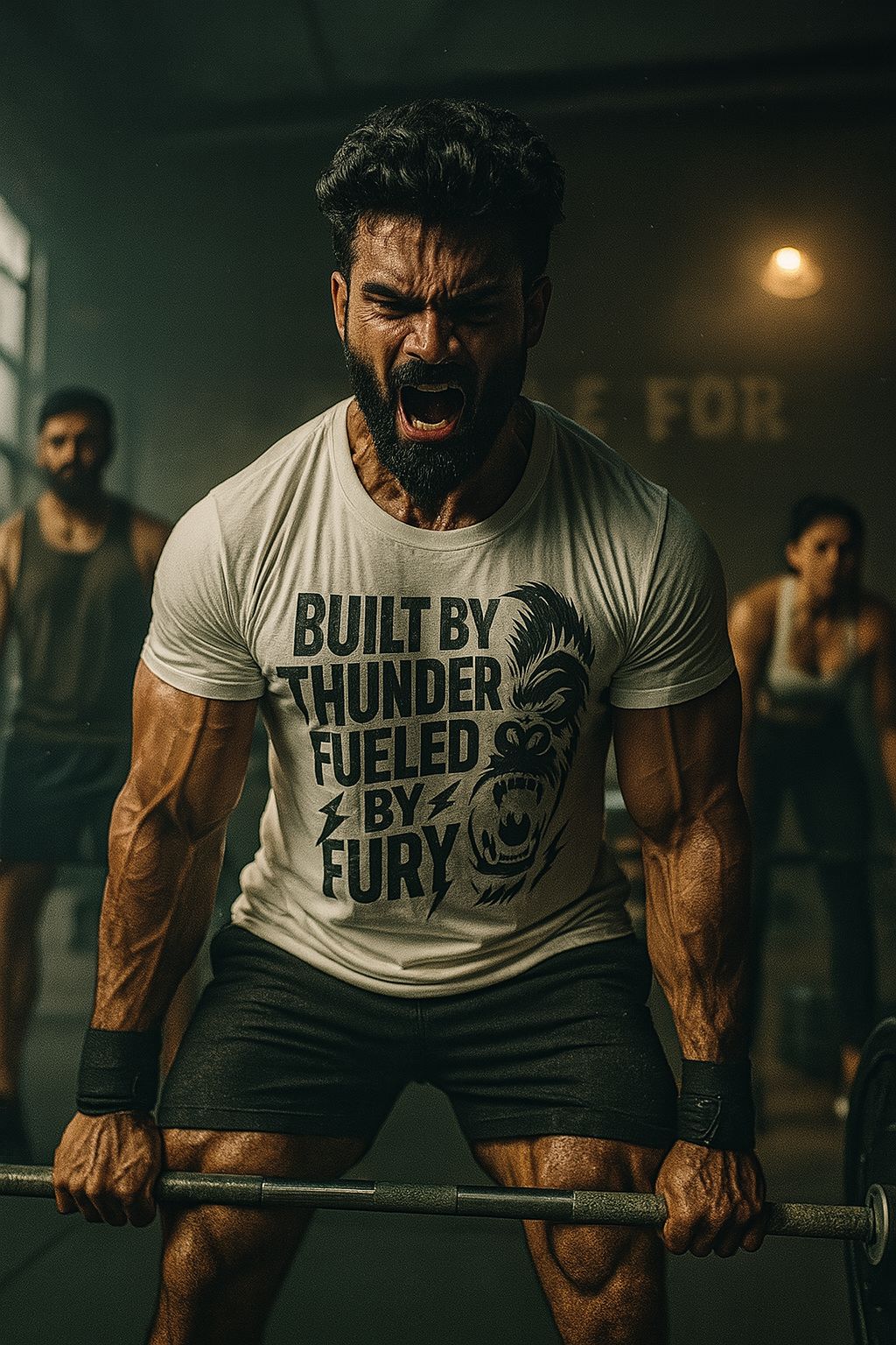 COTTON GORILLA GYM PRINTED TSHIRT