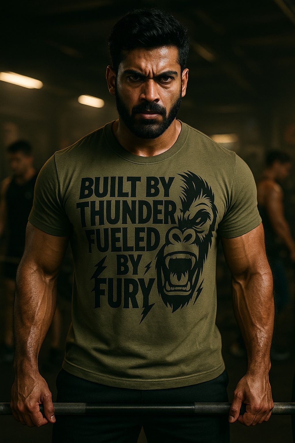 COTTON GORILLA GYM PRINTED TSHIRT