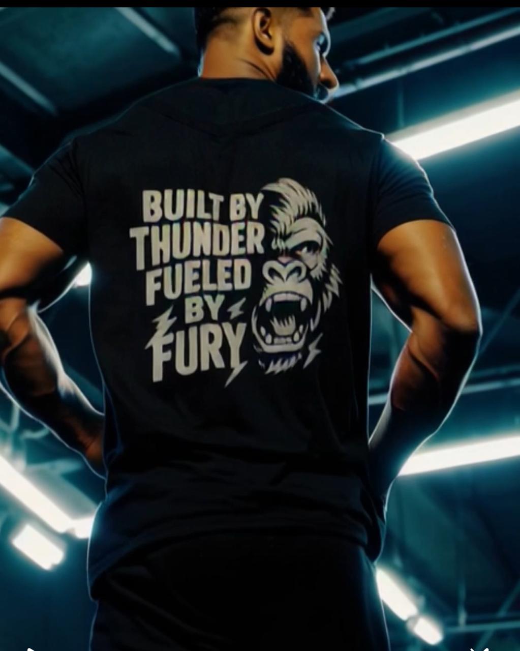 COTTON GORILLA GYM PRINTED TSHIRT